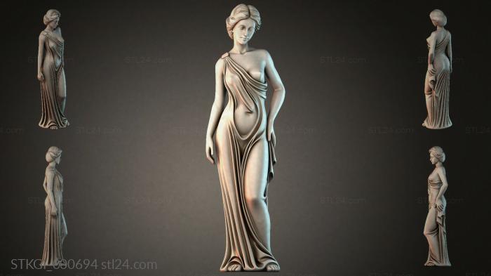 Statues of girls (STKGI_000694) 3D models for cnc