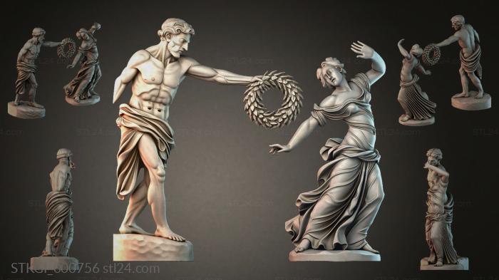 Statues of girls (STKGI_000756) 3D models for cnc