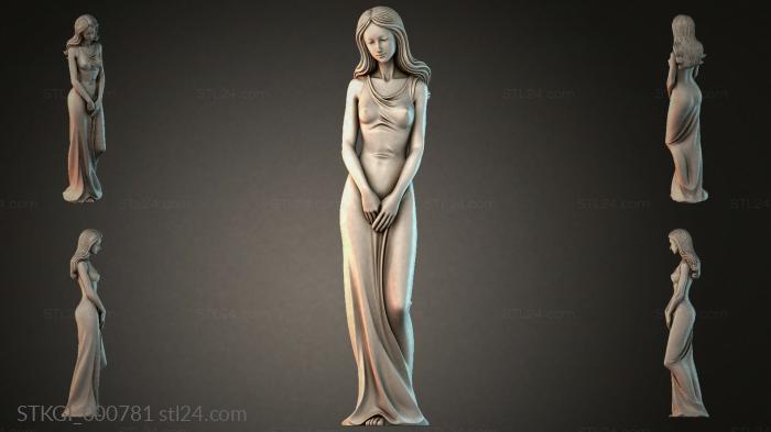 Statues of girls (STKGI_000781) 3D models for cnc