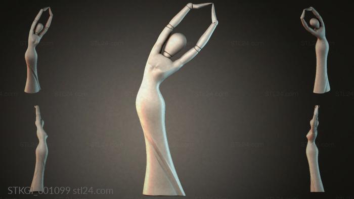 Statues of girls (STKGI_001099) 3D models for cnc