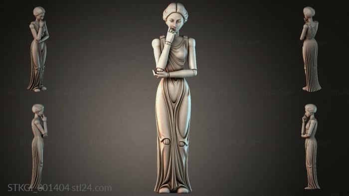 Statues of girls (STKGI_001404) 3D models for cnc