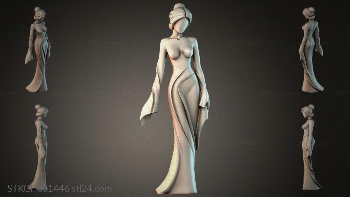 Statues of girls (STKGI_001446) 3D models for cnc