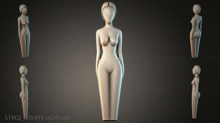 Statues of girls (STKGI_001491) 3D models for cnc