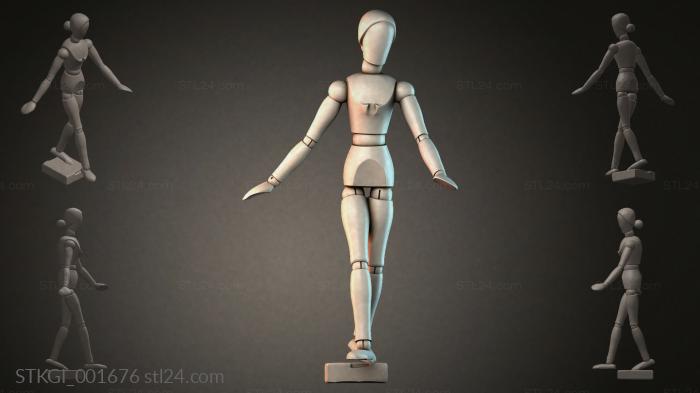Statues of girls (STKGI_001676) 3D models for cnc