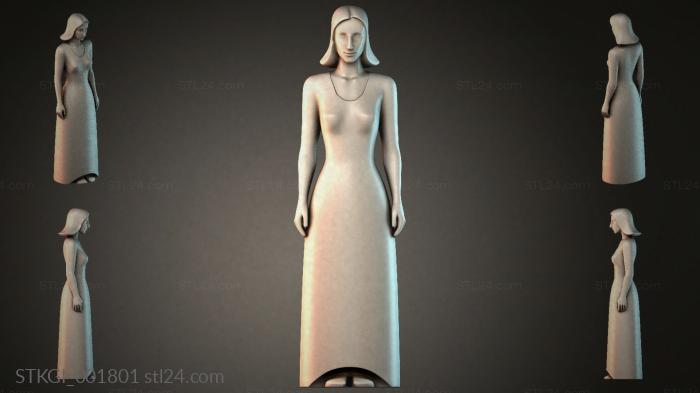 Statues of girls (STKGI_001801) 3D models for cnc