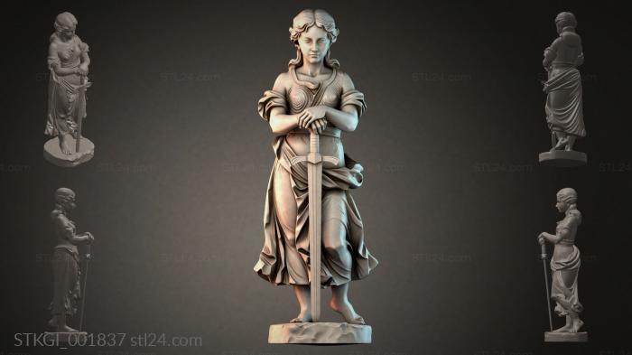 Statues of girls (STKGI_001837) 3D models for cnc