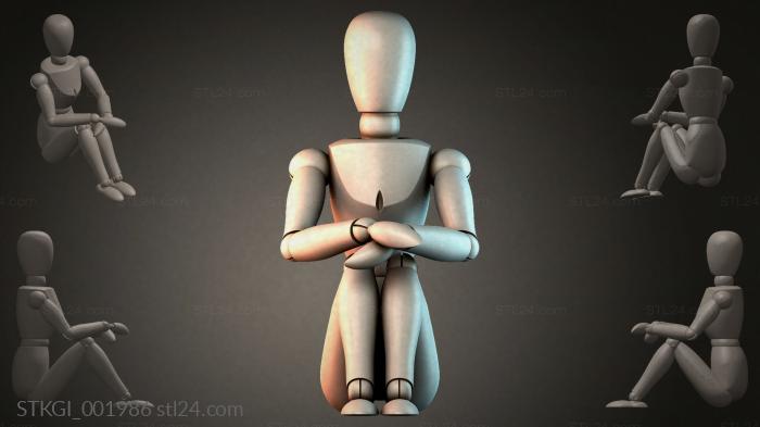 Statues of girls (STKGI_001986) 3D models for cnc