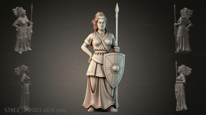 Statues of girls (STKGI_002003) 3D models for cnc