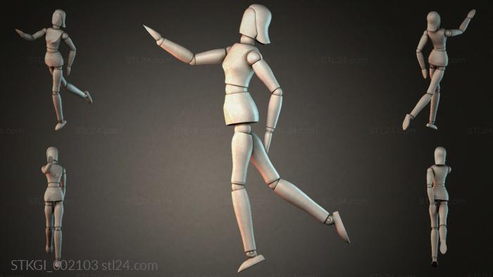 Statues of girls (STKGI_002103) 3D models for cnc
