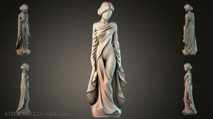 Statues of girls (STKGI_002126) 3D models for cnc