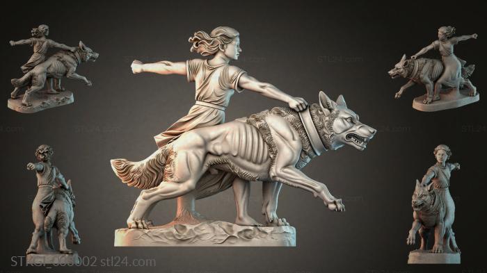 Statues of girls (STKGI_003002) 3D models for cnc