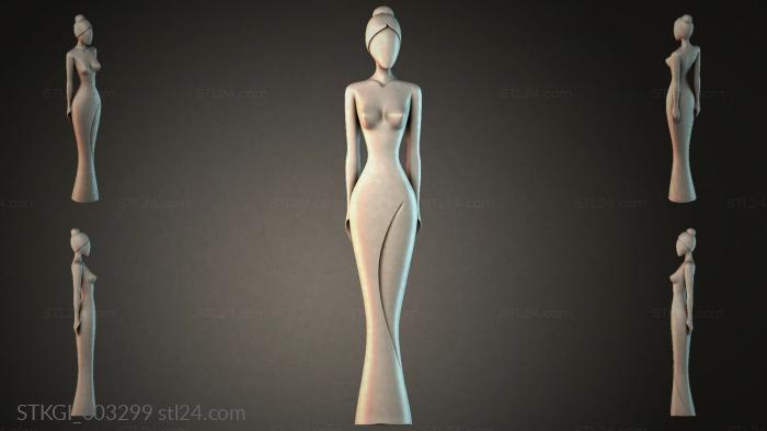 Statues of girls (STKGI_003299) 3D models for cnc