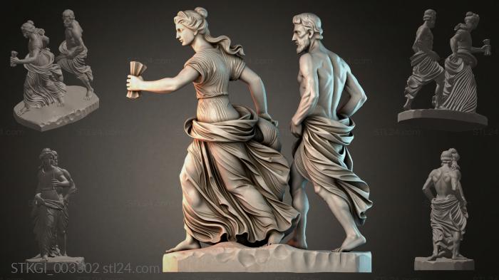 Statues of girls (STKGI_003302) 3D models for cnc