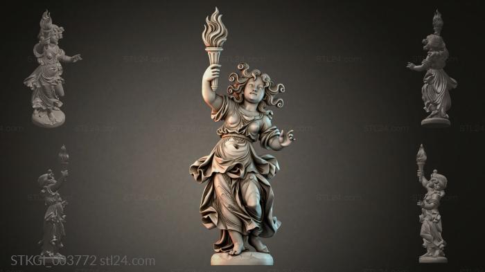 Statues of girls (STKGI_003772) 3D models for cnc