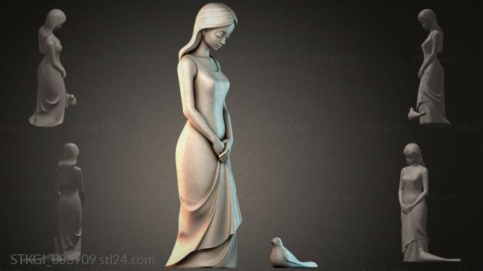 Statues of girls (STKGI_003909) 3D models for cnc