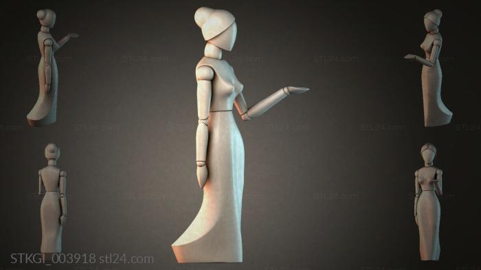 Statues of girls (STKGI_003918) 3D models for cnc