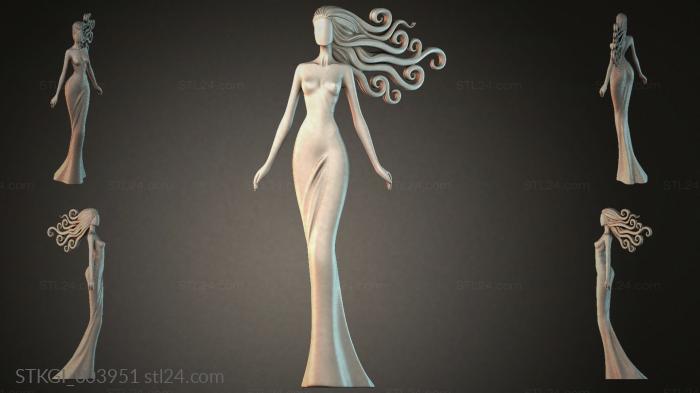 Statues of girls (STKGI_003951) 3D models for cnc