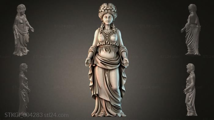 Statues of girls (STKGI_004283) 3D models for cnc