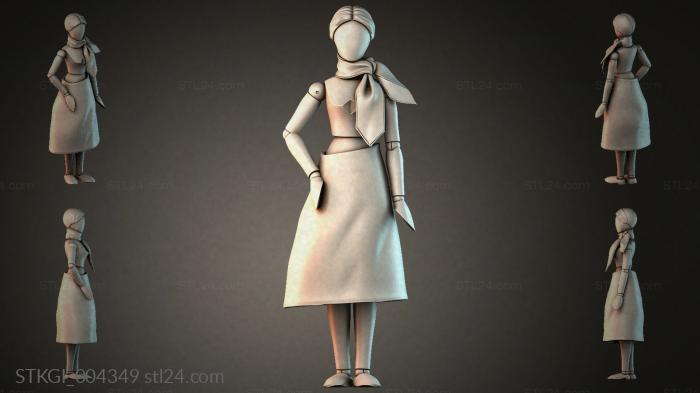 Statues of girls (STKGI_004349) 3D models for cnc