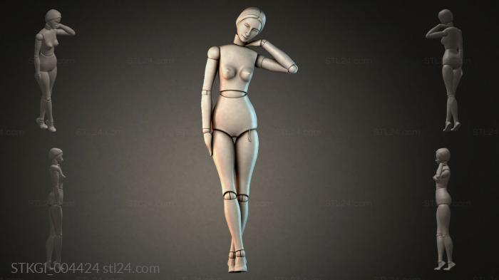 Statues of girls (STKGI_004424) 3D models for cnc