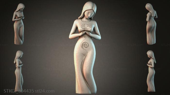 Statues of girls (STKGI_004435) 3D models for cnc