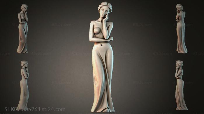 Statues of girls (STKGI_005261) 3D models for cnc