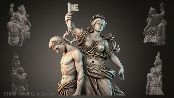 Statues of girls (STKGI_005402) 3D models for cnc