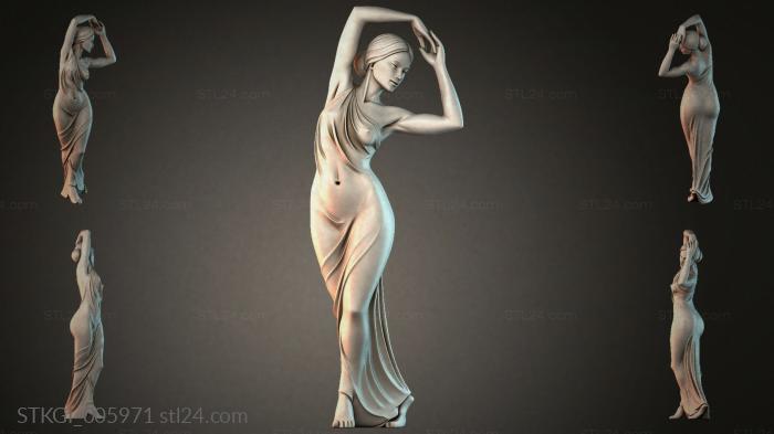 Statues of girls (STKGI_005971) 3D models for cnc
