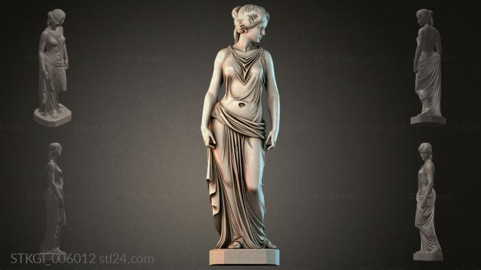 Statues of girls (STKGI_006012) 3D models for cnc