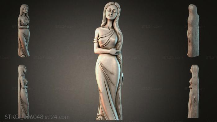 Statues of girls (STKGI_006048) 3D models for cnc