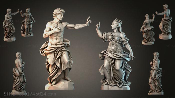 Statues of girls (STKGI_006174) 3D models for cnc