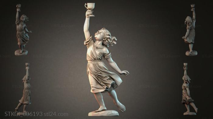 Statues of girls (STKGI_006193) 3D models for cnc