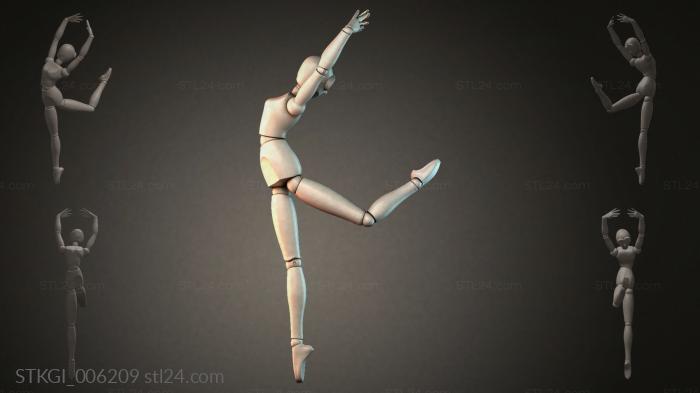 Statues of girls (STKGI_006209) 3D models for cnc