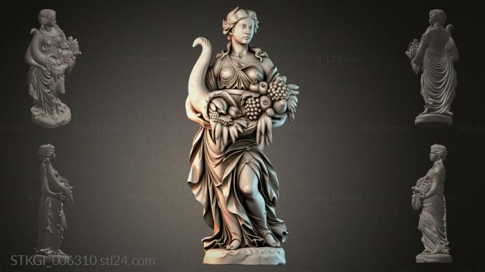 Statues of girls (STKGI_006310) 3D models for cnc