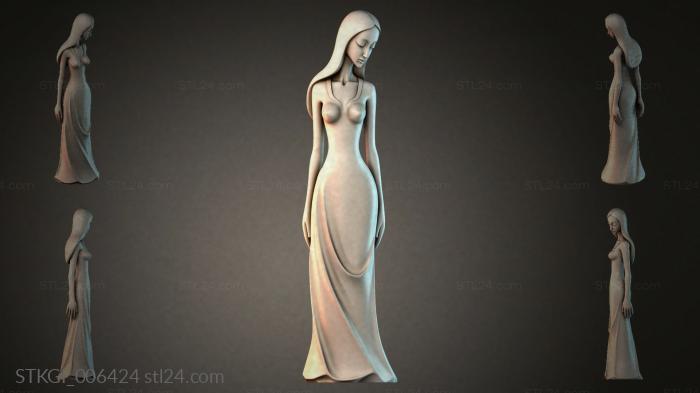 Statues of girls (STKGI_006424) 3D models for cnc