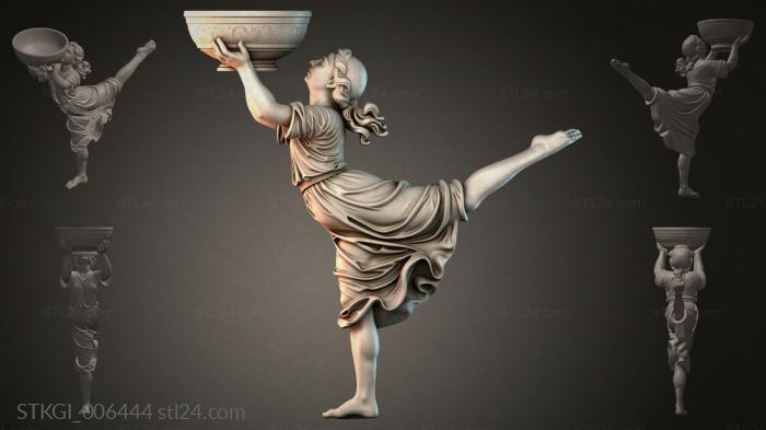 Statues of girls (STKGI_006444) 3D models for cnc