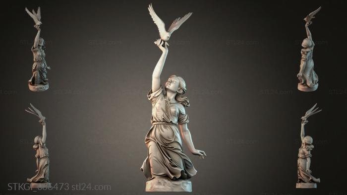 Statues of girls (STKGI_006473) 3D models for cnc