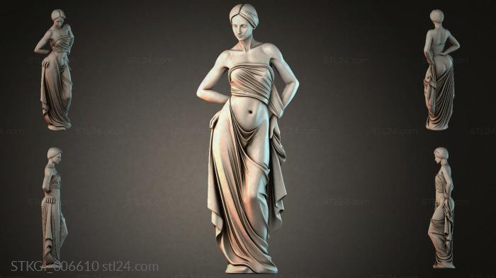 Statues of girls (STKGI_006610) 3D models for cnc