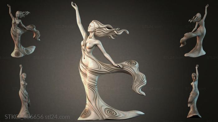 Statues of girls (STKGI_006656) 3D models for cnc