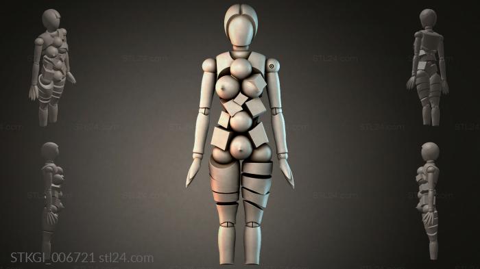 Statues of girls (STKGI_006721) 3D models for cnc