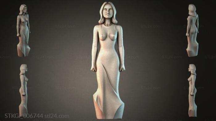 Statues of girls (STKGI_006744) 3D models for cnc