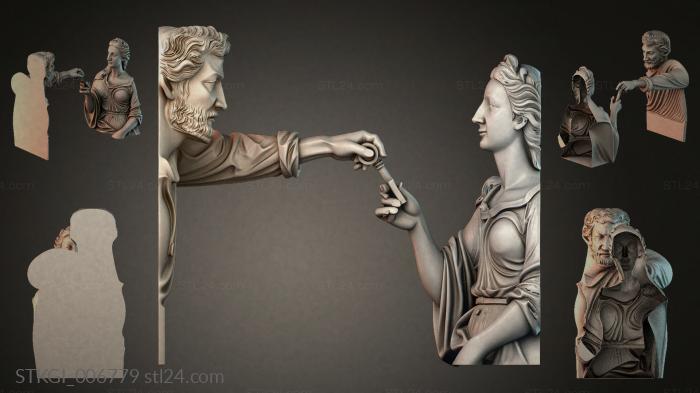 Statues of girls (STKGI_006779) 3D models for cnc