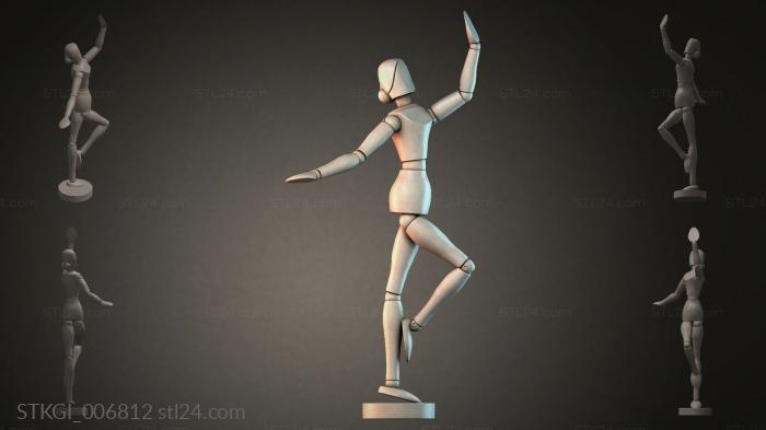 Statues of girls (STKGI_006812) 3D models for cnc
