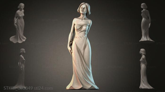 Statues of girls (STKGI_006849) 3D models for cnc