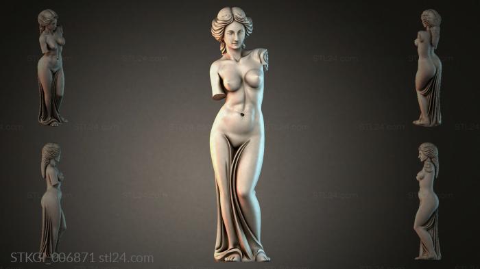 Statues of girls (STKGI_006871) 3D models for cnc