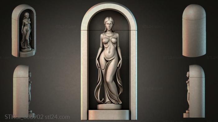 Statues of girls (STKGI_006902) 3D models for cnc