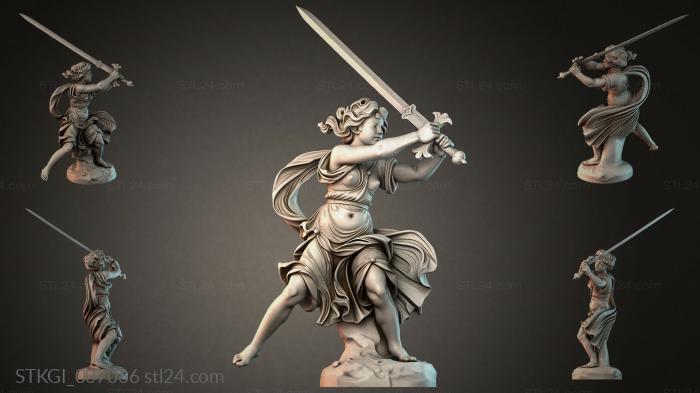 Statues of girls (STKGI_007066) 3D models for cnc