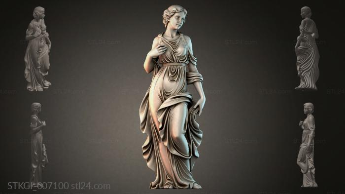 Statues of girls (STKGI_007100) 3D models for cnc