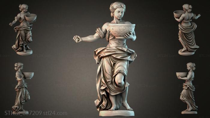 Statues of girls (STKGI_007209) 3D models for cnc