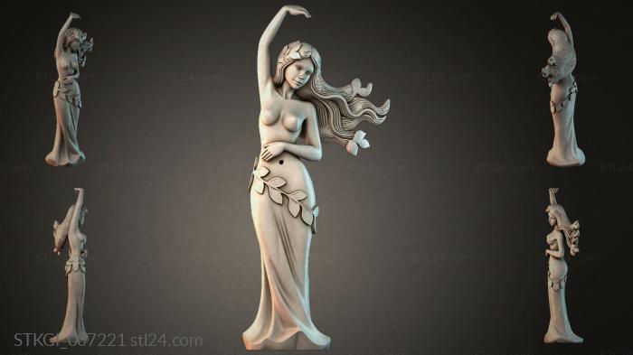 Statues of girls (STKGI_007221) 3D models for cnc